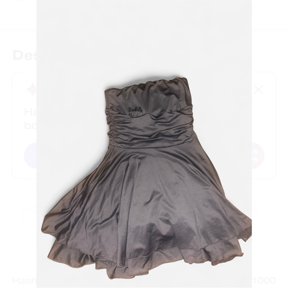 Strapless Gray Dress